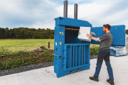 Presse à balles verticale 450kg - Force de compactage 25t