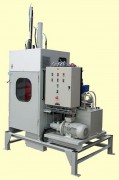 Presse à fûts avec rinçage automatique - Force de compactage max 29 t - Bac de rétention