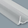 Profilé pvc en u 70 mm blanc