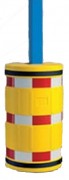 Protège colonne avec bandes réfléchissantes