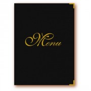 Protège menu avec dorure