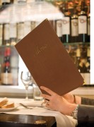 Protège-menu restaurant