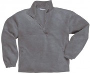 Pull polaire à col zippé homme