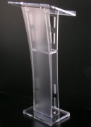 Pupitre de conférence en plexiglas pour micros col de cygne