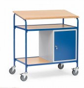 Servante d'atelier mobile avec placard verrouillable
