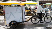 Rack à bacs pour livraison à vélo - Charge utile : 160 kg - Volume : 1,12 m3
