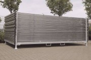 Rack de rangement clôtures de chantier grillagées