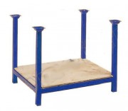 Rack de stockage à plancher bois