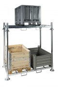 Rack double de rangement industriel 