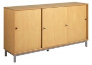 Rangement scolaire à 3 portes coulissantes