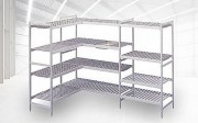 Rayonnage alimentaire tubulaire - en duralinox anodisé