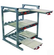 Rayonnage ergonomique à tiroirs bois