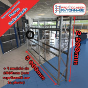 Rayonnage mi-lourd pour pneus - Capacité 105 VL - Dim. L7500 x P400 x H2200 mm