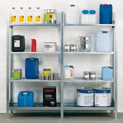 Rayonnage pour produits dangereux charge 130 Kg par étagère