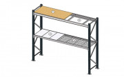 Rayonnage semi lourd sur mesure - Ht. de 1750 à 4500 mm - Profondeur de 400 à 1200 mm