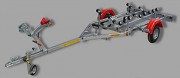 Remorque bateau simple essieu