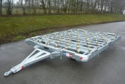Remorque porte palette pour manutention et transport fret