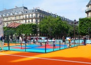 Revêtement sol terrain mini tennis