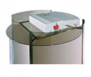 Rideau d'air porte tournante avec chauffage à eau chaude