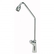 Robinet à 1 voie avec bouton - Inox - Hauteur de passage : 300 mm - Diamètre trou passage : 18 mm