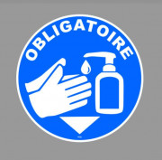 Rond adhésif lavage des mains