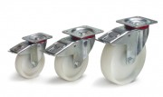 Roues pivotantes avec frein double stop