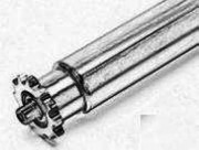 Rouleau avec cylindre en acier, roulement à billes de précision et une roue dentée
