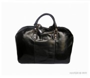 Sac de voyage en cuir noir