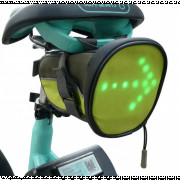 Sacoche vélo avec clignotants LED