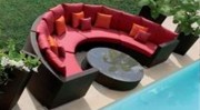 Salon de jardin exotique