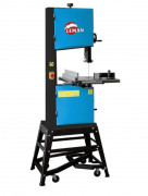 Scie à ruban avec piétement à roulettes