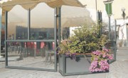 Séparation pour terrasse avec jardinière