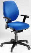 Siège dactylo synchrone bleu