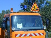 Signalisation feu à éclat bleu blindé 