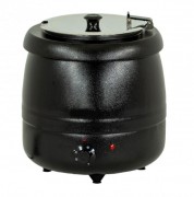 Soupière électrique à couvercle inox tournant et rabattable