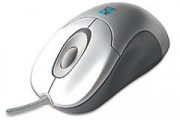 Souris optique 2 boutons argent