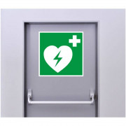 Sticker signalétique panneau défibrillateur