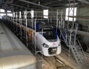 Structure échafaudage maintenance train