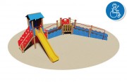 Structure multi jeux pour enfants handicapés