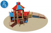 Structure multi-jeux pour enfants PMR