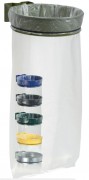 Support sac poubelle sans couvercle mural 110L