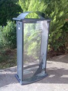 Support sac poubelle transparent