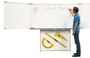 Support tableau triptyque blanc