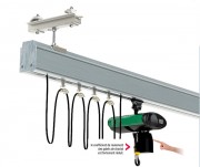 Système de levage monorail en profilé d'aluminium