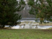 Table banc béton