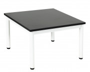 Table basse ORGA monobloc pieds ronds – Carré – Dim.60 x 60 cm - Plateau mélaminé