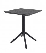 Table bistro pliante d'extérieur - Dim. L60 x l60 x H74 cm