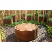 Fontaine acier corten