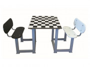 Table d'échecs extérieure 2 bancs
