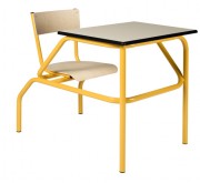 Table d'école à siège attenant